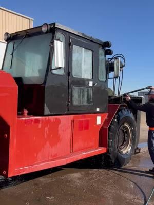 In between load bank tests and shipping and receiving, our team took some time to wash the Taylor. Standby for more generator videos as we tackle the New Year and our client’s power needs! #forklift #carwash #yardwork #pressurewash 