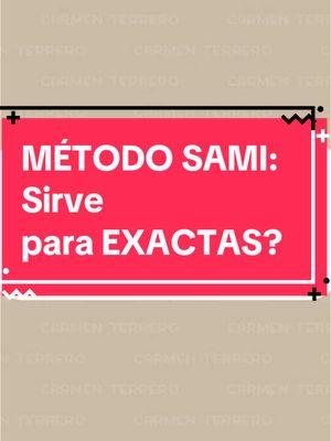 SAMI: excelente para EXACTAS👩🏻‍🎓👨🏻‍🎓❗️ NO TE ANGUSTIES MÁS!!! Con mis métodos para estudiar (SAMI)  y organizarte (CATE), dominar la técnica de cuadros sinópticos ( HERRAMIENTAS PARA  ESTUDIANTES ) aprender a dar un examen sin bloquearte (CONSEJOS ANTIBLOQUEOS) ⬇️⬇️⬇️⬇️⬇️⬇️⬇️⬇️⬇️⬇️⬇️⬇️⬇️⬇️⬇️⬇️⬇️⬇️⬇️⬇️⬇️⬇️⬇️ APROBARÁS SEGURO!!!!   🎓 Miles de testimonios te dan esa  seguridad!!👩🏻‍🎓👨🏻‍🎓                                       ¿Tu SALVACIÓN?  👉🏼LINK DE MI PERFIL 👉🏼HOY!!🎉  COMBOS 50% off y regalos!!! SE TERMINA!!!! 👉COMBO ESTUDIANTE EXITOSO y OPORTUNIDAD 🔥🔥🔥🔥 👉🏼COMBO ALL INCLUSIVE 75% descuento  tiene TODOS MIS CURSOS!!!!!!!!🔥 👉🏼cursos  🔥 SAMI ,CATE ,HERRAMIENTAS PARA ESTUDIANTES, CÓMO DAR UN EXAMEN SIN BLOQUEARSE (Consejos Antibloqueos)  hoy  🔥🔥🔥descuento y regalos 🎁  ❗️❗️❗️SE TERMINA!!!          #fyp #foryoupage❤️❤️ #siguiendo #sami #cate #estudio #academiacarmenterrero #motivacion #combos #comboallinclusive #comboestudianteexitoso #combooportunidad #mexico #colombia #ecuador #peru🇵🇪 #chile #bolivia🇧🇴 #paraguay🇵🇾 #uruguay #españa #madrid #salamanca #buenosaires #argentina #cordoba #mendoza #rosario #usa🇺🇸 #                                            