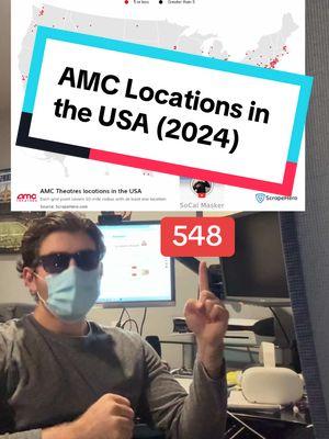 AMC Locations in the USA (2024) #amc #locations #USA #stats #foryoupage #socalmasker 