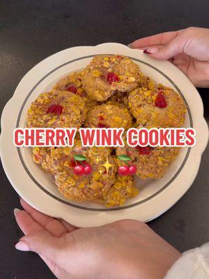 ✨Cherry Wink Cookie Recipe✨ Thank you to my Aunt Joyce for creating amazing memories throughout the years during the holidays ❤️ #cookie #cookierecipe #christmasrecipe #holiday #Recipe #lovelylittlefizz #baking #littlefizzfam #shinebright #staylovely #cherrywinks 