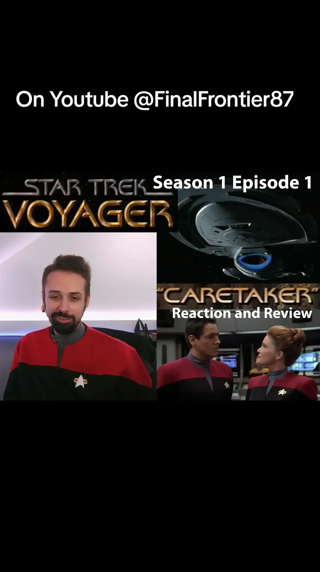 My Rewatch, Reaction, and Review of Season 1 Episode 1 of Star Trek Voyager "Caretaker". On my youtube channel FinalFrontier87 #startrek #trektok #trektoks #startrekvoyager #voyager #captainjaneway #scifi #fyp 