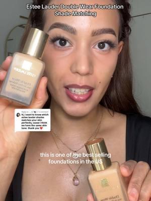 Replying to @⋆｡ ira 🐈‍⬛🕸️ @Estée Lauder Double Wear Foundation Match. Are you team Tawny or team Rattan?  #esteelauder #esteelauderdoublewear #doublewearfoundation #esteelauderdoublewear #foundationmatch   