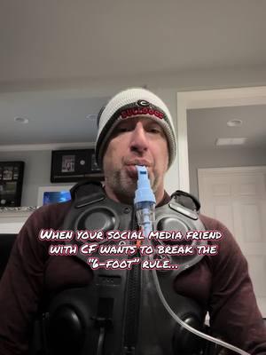 The infamous six-foot rule was put into place because of the risk of CF patients passing bacterial infections to one another. #cfwarriorproject #cysticfibrosis #cf #chronicillness #fivefeetapart #socialdistancing 