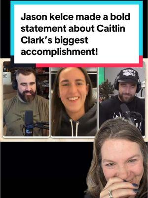 #greenscreenvideo I am loving this interview so far! #caitlinclark #caitlinclarkedits #newheights #newheightspod #jasonkelce #traviskelce #kelce #chiefskingdom #indianafever #iowawbb