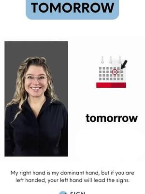 🤟🏼 Learn how to sign "TOMORROW" in ASL! Sign Tribe Academy offers ASL courses designed to support communication for autistic and disabled individuals. We teach American Sign Language to empower and enhance interaction, making communication accessible and inclusive for everyone. Join us today! Learn American Sign Language with Sign Tribe Academy: https://sign-tribe.com Sign Tribe on YouTube: https://www.youtube.com/SignTribe FREE 5 Part Video Series on ASL Communication for Autism & Disabilities: https://app.bombbomb.com/app/form/?form_id=583470e4-60ac-9723-8a29-a9c0bd094148 FREE 3 Part Video Series on ASL for Supporting Dyslexic Learners: https://app.bombbomb.com/app/form/?form_id=3902e71d-0cb5-169c-d07e-702e00b9a651 FREE Resources: https://app.bombbomb.com/app/form/?form_id=126c049d-592c-3a4f-649e-02b34b69dcc3 Sign Tribe’s Newsletter: https://sign-tribe.com/newsletter-sign-up/ Shop Sign Tribe merch! https://teespring.com/stores/sign-tribe #americansignlanguage #signlanguage #asl #onlineclasses #onlinelearning #learnsomethingnew #virtualclass #onlinecourse #virtualclasses #classonline #asd #autismawareness #specialneeds #autismspectrumdisorder #autismsupport #specialneedsawareness #disabilitysupport #sensoryprocessing #sensoryintegration #communicationstrategy #communicate #communicationskills #communicating #communicationtips #drluannesailors #signtribe #signtribeacademy