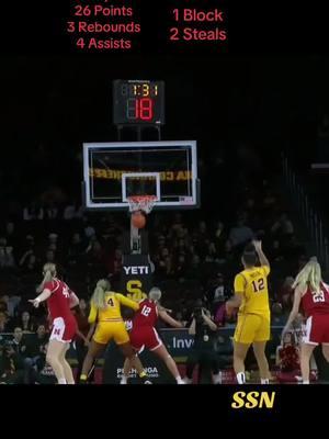 Juju Watkins Is A Big Guard, Goes To Work Against Nebraska!! 26 Points, 2 Steals And 1 Block!!  #jujuwatkins #juju #usctrojans #uscwbb #womensbasketball #wbb #ncaawbb #bigten #WNBA #ncaaw #hooper #buckets #goat #womenscollegebasketball #fyp #foryou #fypシ 