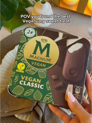 Yes they’re vegan and yes they taste just as good 😌 #MagnumIceCream #Veganuary 