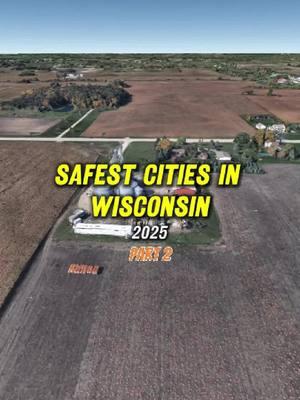 Top places Safest citie in Wisconsin 2025 Part 2 #wisconsin #safestcities #places #cities #travel #explore 