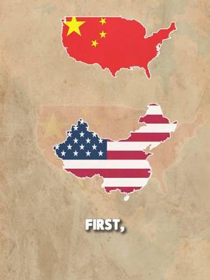 What if the United States and China swapped places? #history #unitedstates #geography #mapping #militarytiktok #geomap #wingeo 