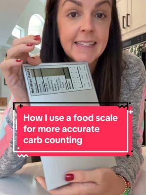 Using a food scale to improve your carb counting accuracy isn’t for everyone, but it has been incredibly helpful for me. Talk with your healthcare team and your registered dietitian to determine if you could use some help with your accuracy. This exact scale is linked in both my Amazon and Walmart storefronts, but there’s lots of different versions out there that essentially all do the same thing. 👍  #milknhoneynutrition #diabetes #bloodsugar #type1 #t1d #type1diabetes #type2 #t2d #type2diabetes #prediabetes #bloodsugarfriendly 