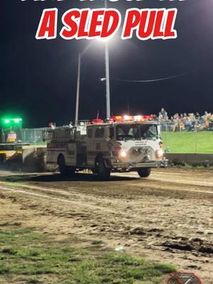 Fire Truck at a Sled Pull #firetruck #truck #truckpulling #cspullingpromotions #promote365 #Supersemi #semitruck #firedepartment #fire