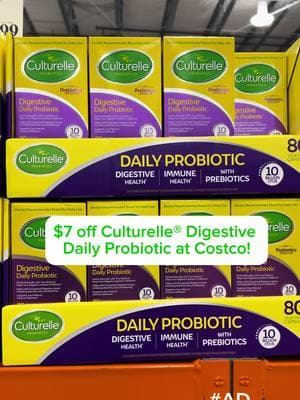 #Ad Get $7 off Culturelle® Digestive Daily Probiotic (80) at Costco and Costco.com until 1/20/25!  Voted the #1 Most Trusted Probiotic Supplement brand in America.φ @Culturelle Digestive Daily Probiotics are designed to help keep immune and digestive systems strong, 24/7, when taken daily.* *These statements have not been evaluated by The Food and Drug Administration. This product is not intended to diagnose, treat, cure or prevent any disease. φ Culturelle® was voted Most Trusted Probiotic Supplement brand by American shoppers based on the 2022 BrandSpark American Trust Study. Culturelle® is a trademark dsm-firmenich group  #CulturelleProbiotics #CostcoDeal  *These statements have not been evaluated by The Food and Drug Administration. This product is not intended to diagnose, treat, cure or prevent any disease. φ Culturelle® was voted Most Trusted Probiotic Supplement brand by American shoppers based on the 2022 BrandSpark American Trust Study. Culturelle® is a trademark dsm-firmenich group  #CulturelleProbiotics #CostcoDeal 