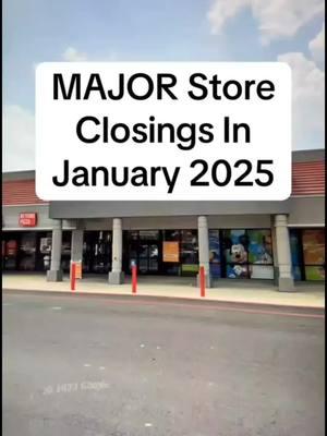 Major Store Closings In January 2025… #closing #closed #bankrupt #economy #2025 