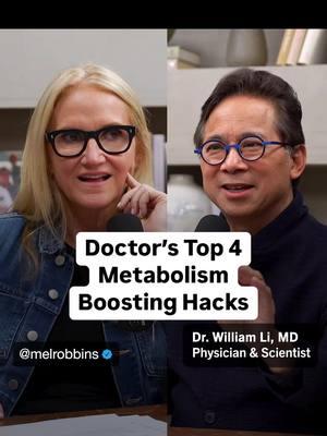 If you're looking for the SIMPLE steps you can take to boost your metabolism and get healthier in 2025, you need to hear this. On today's episode of The Mel Robbins Podcast, I'm joined by physician and scientist, @Dr. William Li share the revolutionary findings of over 30 years of research on the connection between and health. Listen now! 🎧 ""Eat THIS to Lose Fat, Prevent Disease, & Feel Better Now With Dr. William Li."" #melrobbins #melrobbinspodcast #resolutions