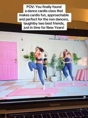 dancing with the stars ready after this workout 😂 come join us for our 21 day new years pilates challenge at sweaty studio (for free!!) @Mckaleigh Lonobile is the best dance teacher #pilates #pilatesworkout #dancecardio #newyears #cardio #fitness 