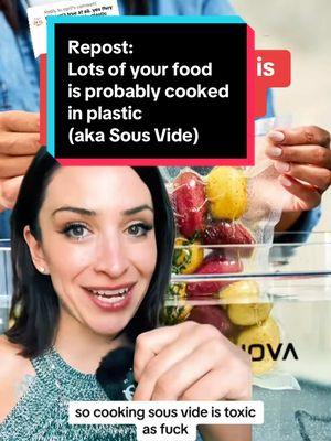 Replying to @april pre-cooking food in plastic a.k.a. Sous vide is now the norm in most fast casual and franchised restaurants… Because it saves the restaurant time and money… But it’s really bad for you.  and what’s unfortunate is that we don’t know when a company is doing it unless they specifically tell us… Or their employees post videos about it on social media ##microplastics##sousvide##toxicchemicals