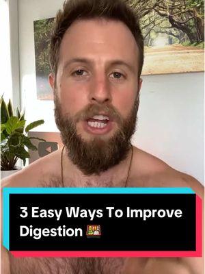 3 simple ways to improve digestion that don’t involve taking probiotics. - If you found this helpful then tag a friend below and share this info 🫵🦍🙏 - #digestion #digestiontips #digestionissues #foodies 