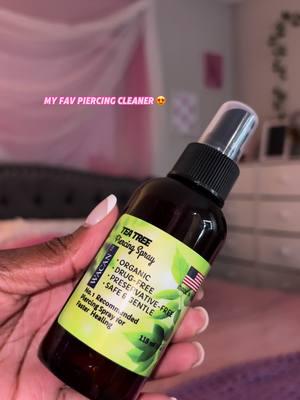 every girl with a piercing needs this😍 #piercingcleaning #piercingspray #keloid #piercingbump #piercingbumptreatment #teatree #teatreepiercingspray #piercingcare 