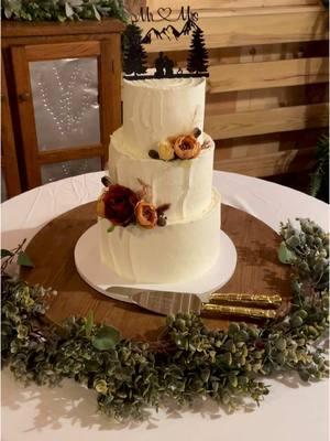 What is better than one cake? TWO CAKES!! #weddingcake #groomscake #reception #cakecutting #newlyweds #tiktokwedding #elopement #honeysucklehills #pigeonforge #bridetobe #2025bride #funwedding #weddingtalk #smokymountains 