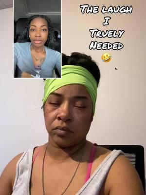 #duet with @Themuthaof3 #fypシ゚viral🖤tiktok☆♡🦋myvideo now that’s real tears. I watched this video 6 more times after this video. Sis is hilarious 😂 #comdey #fypシ゚viral #engaging #tiktok #heygirlhey 