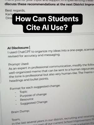 AI Disclosure Statement Examples  #ai #chatgpt #aiforteachers #aiforeducation #teachersoftiktok #teachertok #teachers #citation 