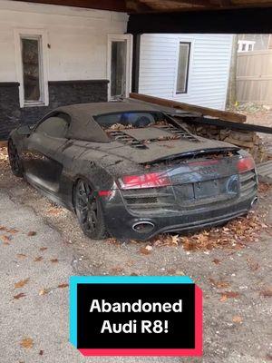 Audi R8 V10 Found Sitting Outside ABANDONED #wddetailing #detailing #carwash #carcleaning #satisfying #satisfyingvideos #barnfind #fyp #abandoned #cardetailing #pressurewashing #asmr #trending #audi