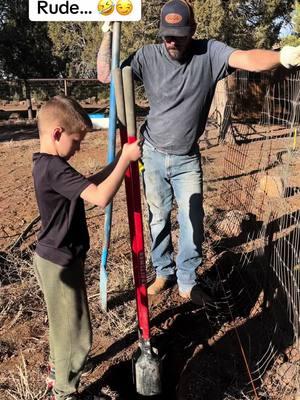 As if… 😏 I think I kill it 🤣 Raising them right! #country #hardwork #kidsoftiktok #countrylife #ranching #fencing #MomsofTikTok #momlife #dadsoftiktok #dadlife #husbandwife #workingkids #raisingthemright 