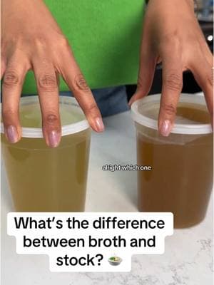 Can you tell the difference between broth and stock? 🕵️ @Brooke breaks it down 🍜 #soup #broth #stock #tastetest #cooking #soupseason 