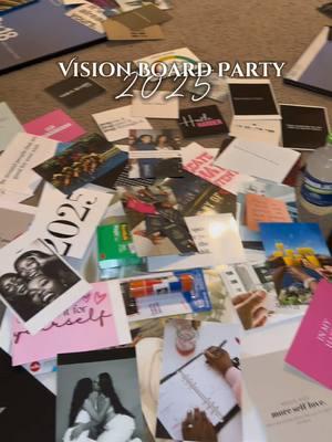 i hosted my first party of the year which was a VISION board PARTY 💗 & it turned out like this 🤩 #jadamfunique #visionboard #visionboardtutorial #visionboard2025 #visionboardparty 