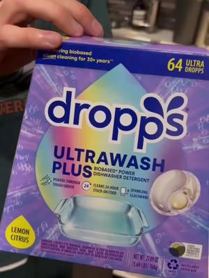 Make dirty dishes a thing of the past with Dropps UltraWash Plus Biobased Dishwasher Detergent! ✨ Enjoy a spotless kitchen without the hassle. #CleanTok #Dropps #NewYearResolution #SparklingClean