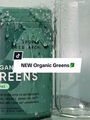 It's good being green. We're welcoming in 2025 with our NEW Organic Greens, that supports prebiotic gut health and acts as a functional beverage with support from ashwagandha! 💚 Shop better greens now #SportsResearch #Greens #DrinkYourGreens #GutHealth #Ashwagandha #FunctionalBeverage #HealthyDrink #Supplement 