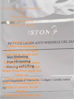 Iston Bio Collagen Anti-wrinkle Gel mask##LokeshBc##Bhitreecoti##BhitreecotiFamily##fypシ゚viral##foryoupage##biocollagen@@😍💞𝓛𝓸𝓴𝓮𝓼𝓱 𝓑𝓬  💏💖@@Muskan932711