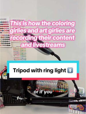 Replying to @Just Carson | Content Creator #contentcreatormusthaves #tripod #overheadshot #coloringtok #coloringgirlies #tripodwithringlight #colorwithme #coloringforfun #giftideas #coloring #tiktokshoplastchance #NewYearNewAura #spotlightfinds #Electronicsweek