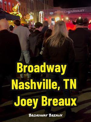 Taking in the sights and feeling the music down on lower Broadway in Nashville. #joeybreaux #musiccity #broadway #dance #dancing #countrymusic #Vlog 