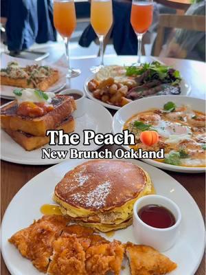 Start the New Year off right follow @booziebrunch for hot spots, hidden gems and of course brunch! @thepeachbrunch is a new brunch in Oakland. It replaced the old Lakeshore cafe and has a more modern look. I love the color scheme at The Peach (orange is my favorite color) so they won me over a bit there. The food here overall is good from the dishes I tried. Service is always good! Check them out if you’re looking for a new brunch spot.  . . . #booziebrunch #visitoakland #eastbayfoodie #oaklandeats 