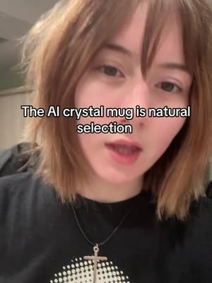 Cuz wdym you couldn’t tell not even a little that crystal mug looked fake. Like when did we as. A Society stop looking at reviews ??? Like me personally I will buy something if it doesn’t have at least like one or three reviews. #trinitymanaj #crystalmug #ai 