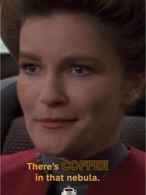 Replying to @astralqueen getting home < getting coffee #StarTrekVoyager #Janeway #Coffee