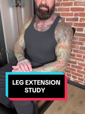 #New #research finds that leaning back on the #legextension #exercise can build your #quadriceps bigger - #gymtips #legday #legs #fyp #exercisescience #quads 