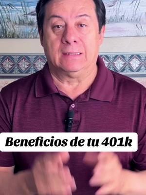 Beneficios de tu 401k #401k #401kplan #jubilacion #retiro #ingresos #libredeimpuestos #401ktrap #fyp 