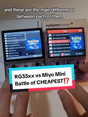 Replying to @magikartmart here's the differences between the cheapest handheld emulators #miyoomini #rg35xx my favorite console to play your old school consoles #ps1 #nds #psp retro games come pre-loaded on each one #retrogames  Which one would yall pick⁉️  let me know if you have any questions or games you need me to look up #retrogaming #gaming #emulator #90skids #nostalgia #nostalgic #videogames #handheld #gamingconsole #AnbernicRg35xx #giftideas #anbernicrg40xxH #guygifts #pokemon #bdaygift 