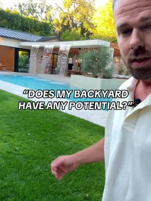 Your blank backyard has so much potential! Watch till the end to see this entire luxury backyard transformation! 🔥 #backyard #backyarddesign #backyardtransformation #luxurylifestyle #luxuryhomes 