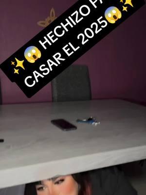 HECHIZO PARA CASARTE EL 2025 😱✨#witch #witchy #witchlife #witchcraft #witchtok #conejos #hechizo #casarte #añonuevo #2025 