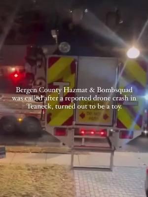 A child's toy drone crashing onto a roof prompted swift response from #TeaneckNs fire department, as well as Bergen County bomb squad and hazmat. According to police chief Andrew McGurr "those notifications need to call, appeared to be more serious than it" when responding to the call. This response comes after reported drone sightings in @townsofnewjersey made national headlines. Download the @towns_of app for more #hyper local stories. #bergencounty #nj #newjersey #bergencountynj #northjerseynews #townsofnewjersey