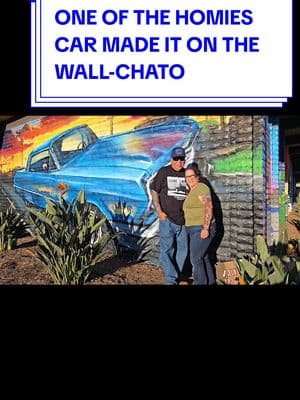 San Diego Historical Neighborhoods-One Of The Homies Car Made It On The Wall- Chato- #sandiego #oceansidecalifornia #mural #rafaelsd100 #fyp 