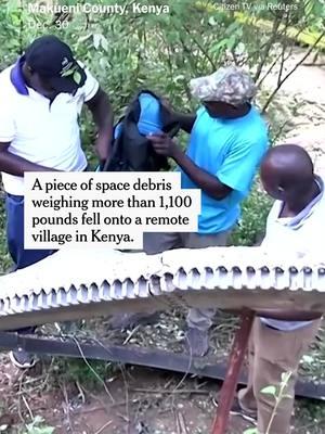 A glowing ring of metal fell from the sky and crash landed in a remote village in Kenya this week. The object was part of a launch rocket. Experts say the frequency of such incidents is increasing as the amount of debris in orbit around the Earth increases dramatically. #Kenya #SpaceDebris