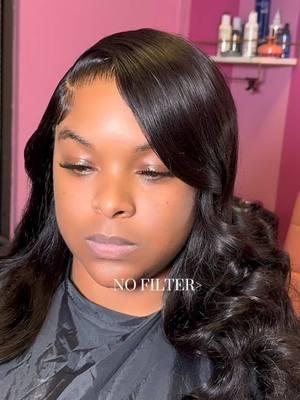 Unless my client asks for one most of my videos don’t have a filter 💋 JAN BOOKS ARE OPEN📲 #houstonhairstylist #houstonwiginstall #wiginstall 