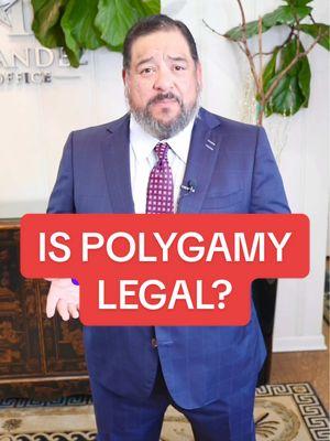 Is polygamy legal in Texas? 💍 💍 💍 #polygamy #marriage #wedding #texas #viral #lawyer #tx #law #attorney 