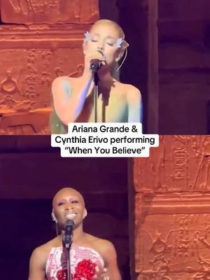 LITERAL CHILLS !! #arianagrande #cynthiaerivo #whenyoubelieve #live #viral #trending #arianatok 