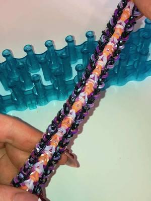 This is the chantilly bracelet 🥰 #rainbowloom #loombands #asmr #satisfying #nostalgia #reveal #bracelet #fyp #viral 