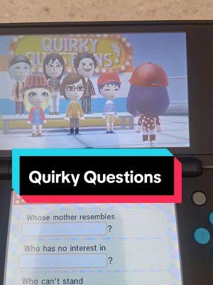 It's been a minute I done these and as always, it's so funny! #tomodachilife #videogame #anime #fyp #quirky 